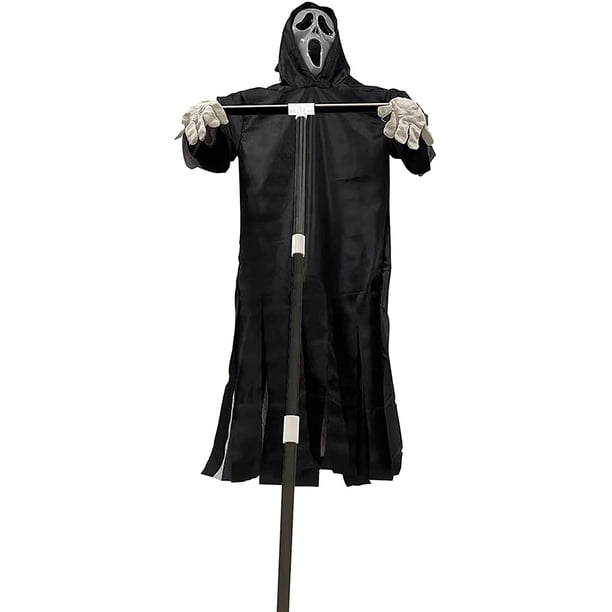 Naiovety Túnica fantasma de Halloween espantapájaros gritando espantapájaros jardín patio decoración Castillo casa embrujada adornos 40x270cm Kits de decoración para fiestas Naiovety HA007266-00