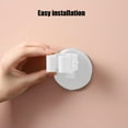 thumbnail image 6 of YIMWNYI Wall Mounted Brooms Rack, Strong Suction Cup Brush Hanger for Bathroom Kitchen, No Punch Mop Clip, Space-Saving Multi-Purpose Storage Solution, Rain-Proof Plastic Material, 6 of 6
