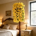 thumbnail image 3 of Artificial Fake Hanging Flowers for Outdoors Decoration,Bougainvillea with Leaves, UV Resistant No Fade Spring Sunmmer Decorations, 3 of 6