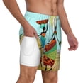 thumbnail image 3 of Goofa African Women Printed Men's Swim Trunks Board Shorts Quick Dry Mens Swimming Trunks with Compression Liner,Breathable Fit Hawaii Beach Shorts-XX-Large, 3 of 9