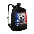thumbnail image 2 of Uourmeti Soccer Paint Splatter Lightweight Backpack, 17 Inchs Adjustable Shoulder Straps Daypack Comfortable To Carry School Backpack for Teenagers, 2 of 6