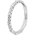 thumbnail image 4 of Sterling Silver Rhodium Cable Ring, 4 of 7