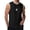 A-Black2174, variant on XIAOCHA Letter K Print Tank Top Mens Round Neck Sleeveless Contrast Gym Tops