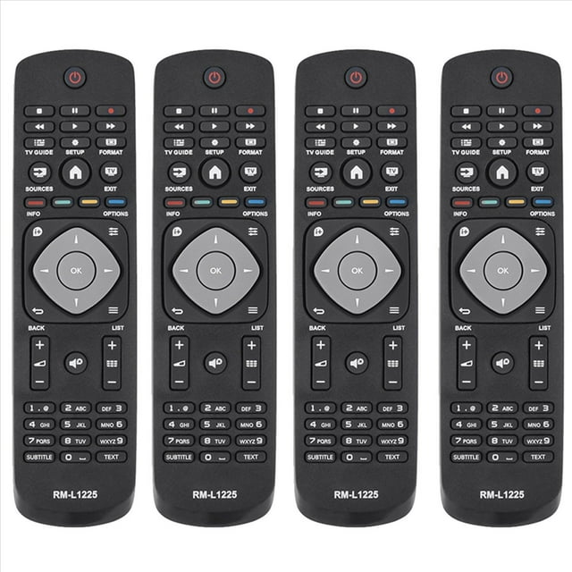 4X RM-L1225 para Mando una Distancia de TV 398GR8BD1NEPHH 47PFH4109/88 32PHH4009 40PFH4009 50PFH4009