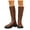 Brown, variant on Platform Mid Calf Boots for Women Lug Sole Splice Leather Zipper Casual Fall Winter Long Booties
