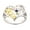 Silver, variant on Mom Heart Ring Cz Gold Plated Engraved to Mom With Love Womens Ginger Lyne Collection