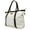White, variant on Anna XL Vegan Leather Tote Weekender Travel Bag (Black)