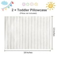 thumbnail image 6 of Super Soft Cotton Jersey Toddler Pillowcases Set of 2, Breathable Travel Pillow Cover with Envelope Closure, 18 x 13 inches, Camel, 6 of 6