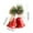Red, variant on Christmas Vintage Double Opening Bells - Festive Metal Bell Ornament Tree Pendant, Holiday Hanging Double Bells for Tree Wall Wreath Decor Gift