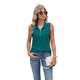 thumbnail image 2 of Camisetas Sin Mangas con Cremallera para Mujer, Verde Oscuro L, 2 of 10