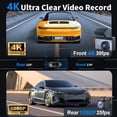 thumbnail image 2 of Dash Cam GILIKVHOM 4K WiFi de doble canal delantero y trasero, 2 of 8