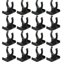 ibasenice 24pcs Toe Kick Clips Cabinet Leveler Leg Kick Clips Black PP for Professional Spaces