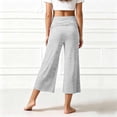 thumbnail image 5 of Oiyii Girls Summer Pants Solid Pleated Waist Wide Leg Boggy Cropped Pants, Sizes 5-14Y, 5 of 8