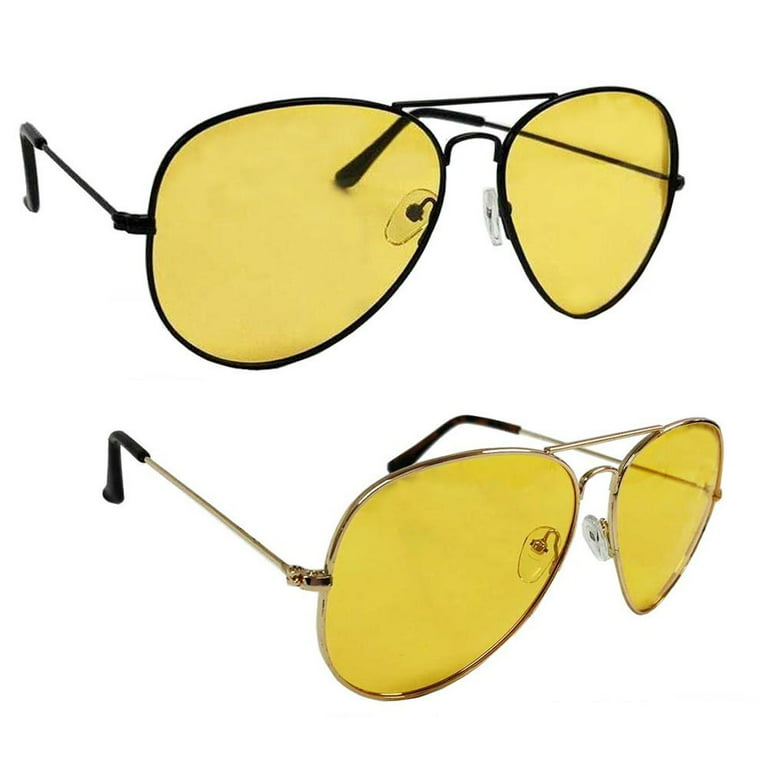 FEISEDY Classic Men Polarized Sports Sunglasses Night Driving Yellow Lenses Cycling Fishing Driving Glasses B2674, adult Unisex, Size: Average