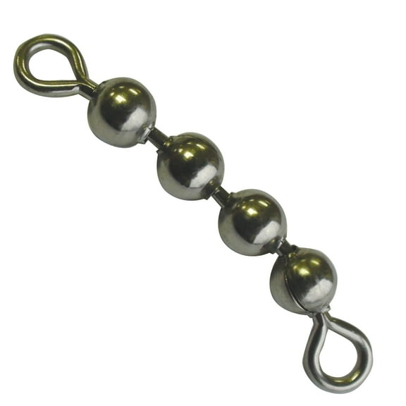 Bead Tackle, Bead Chain Swivel 4 Ball, 175lb Test,3PK