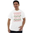 thumbnail image 4 of Ugly Christmas Lights Lets Get Lit Men's Graphic T Shirt Tees Brisco Brands M, 4 of 4