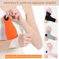 thumbnail image 5 of BESTSKY Soft Wrist Brace(2 Pack),Elastic Wrist Wrap Support for Carpal Tunnel Pain Relief,Tendonitis,Arthritis,Tfcc Tear,Ultra-Thin Wrist Compression Strap for Fitness,Sports,Workout,Fit Both Hands, 5 of 7