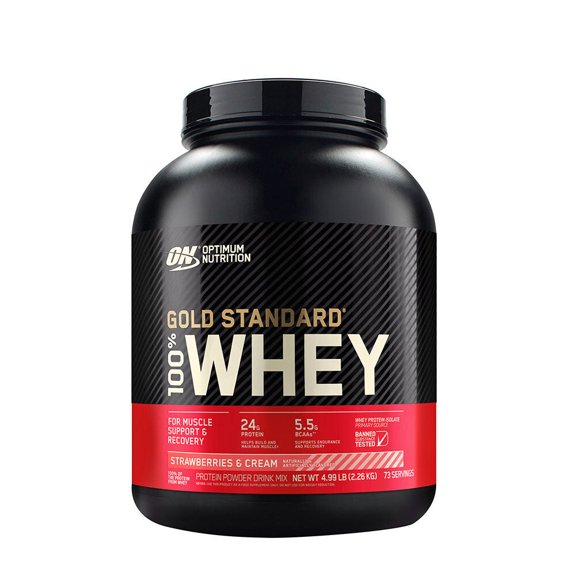 Gold Standard 100% Whey fresa y nata -  (73 porciones)