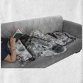 thumbnail image 6 of Letter Z Soft Flannel Fleece Throw Blanket, Capital Z Letter Name Identity Initials VIP Rusty Tone Effects Aged Look Print, Cozy Plush for Indoor and Outdoor Use, 50" x 60", Black Grey, by Ambesonne, 6 of 6