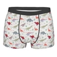 thumbnail image 5 of Uemuo Cute Dinosaur Pattern Men's Boxer Briefs,Trunk Anti-Chafing,Comfortable, Durable, and Stylish Underwear-Small, 5 of 9