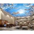 thumbnail image 2 of 3D Ceiling Paper Sky White Clouds SKU# WAL0172, 2 of 8