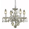thumbnail image 2 of Elegant Lighting V7804D15GS-GS-RC 12 x 15 in. Rococo 4 light Golden Shadow Pendant - Royal Cut Crystals, 2 of 2