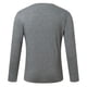 thumbnail image 5 of Camiseta de manga larga de color liso para hombre: cuello redondo holgado, para todas las estaciones, material de poliéster, tallas S-XXXL., 5 of 5