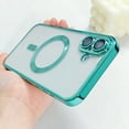 thumbnail image 2 of Designed for iPhone 11 Case,Compatible with MagSafe,Thin Slim Transparent Non Yellowing, Hybrid Soft Silicone Bumper & Hard Plastic Protective Cover for Women Men Girls, Lightgreen, 2 of 10