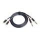 thumbnail image 4 of Cable de audio de 1/4 RCA a 6,35 mm macho-macho de 2 vías Cable de altavoz de audio Audio duradero 15 millones, 4 of 9