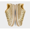 thumbnail image 4 of LUCKY STEP Platform Sparkly Fashion Sneakers Glitter Casual Shoes,Gold,Womens, 4 of 10