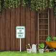 thumbnail image 2 of Letrero de estacionamiento solo con permiso de 8 x 12 pulgadas con estaca, estaca decorativa para plantas, arte para césped, decoración de patio, adornos para caminos de interior, 2 of 6