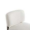 thumbnail image 6 of Briar Modern Boucle Upholstery Accent Chair with Solid Wood Frame, Beige, Set of 2, 6 of 8