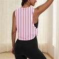 thumbnail image 6 of fatyb Womens Workout Tank Tops Open Side Crop Athletic Shirts Sleeveless Running Basic Tees Activewear, 6 of 7