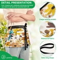 thumbnail image 4 of Yayeee Waist Apron with Pockets for Cooking Waterproof Half Server Aprons, Yellow Flowers, 4 of 7