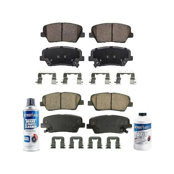 Brake Pad Set - Compatible with 2010 - 2012 Hyundai Santa Fe 2011