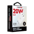thumbnail image 2 of Cargador AC MYBAT 20W dual USB-C USB-A Universal Blanco (sin cable) Power Delivery, 2 of 8
