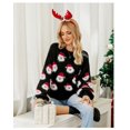 thumbnail image 1 of Traje navideño, suéter de punto con cabeza de anciano, suéter cálido de invierno, ropa de estilo versátil, 1 of 6