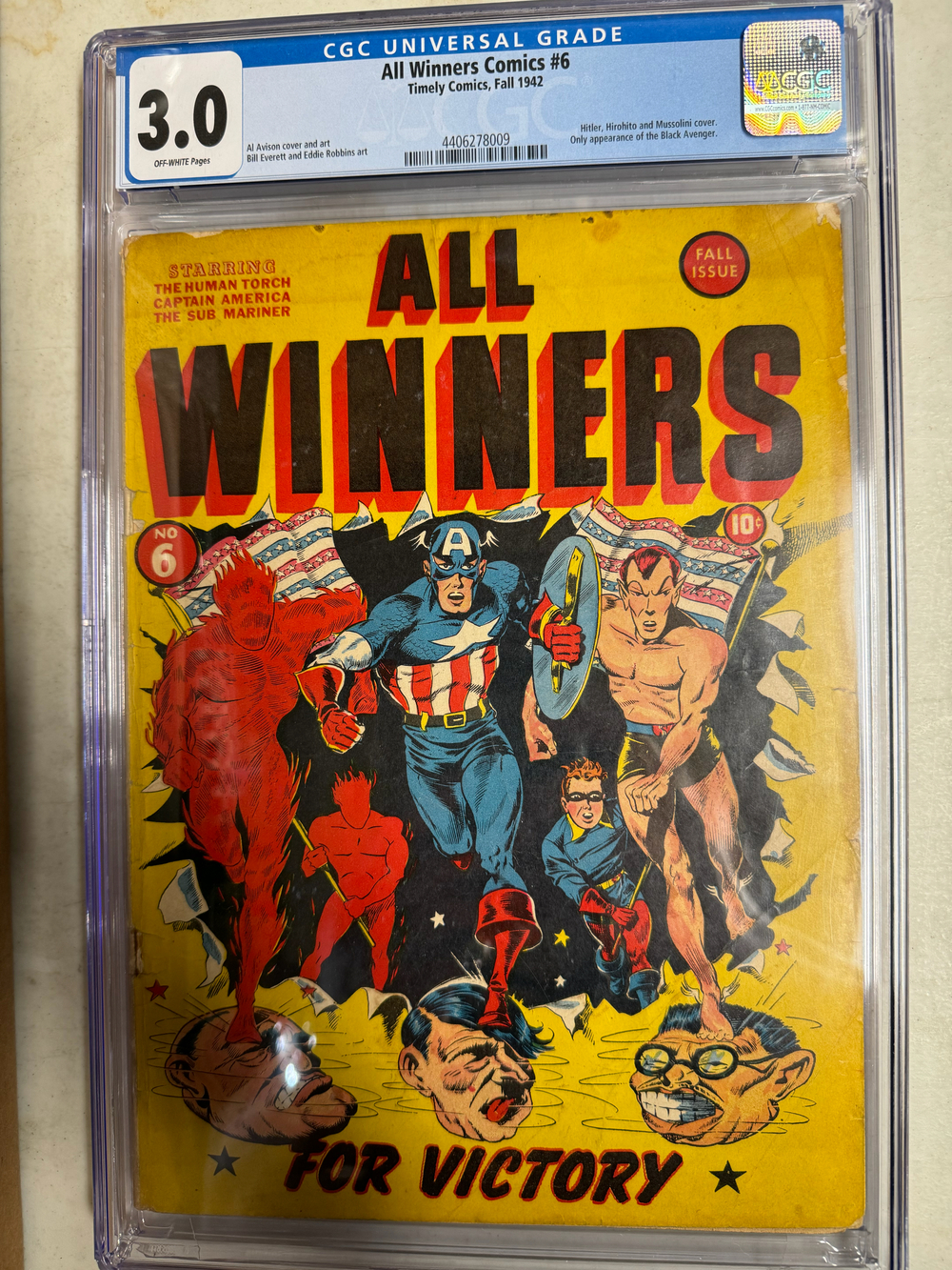 Cover of All-Winners Comics #6