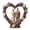 B#043, variant on Heart Shaped Couple Sculpture, Resin Bride & Groom Figurine with White Flowers, Romantic Wedding Gift, Anniversary Present, Valentine's Day Decor, Home Shelf Ornament, Bridal Shower Favor