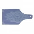 thumbnail image 1 of Oriental Cutting Board, Monochrome Design Floral Mandala Folkloric Ornament Print, Decorative Tempered Glass Cutting and Serving Board, in 3 Sizes, by Ambesonne, 1 of 2
