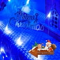 thumbnail image 3 of JMEXSUSS Blue Halloween Net Lights 360 LED 12ft x 5ft Bush Lights Outdoor with Remote Plug in 8 Modes Connectable Mesh Lights for Decorations(Transparent Wire), 3 of 6