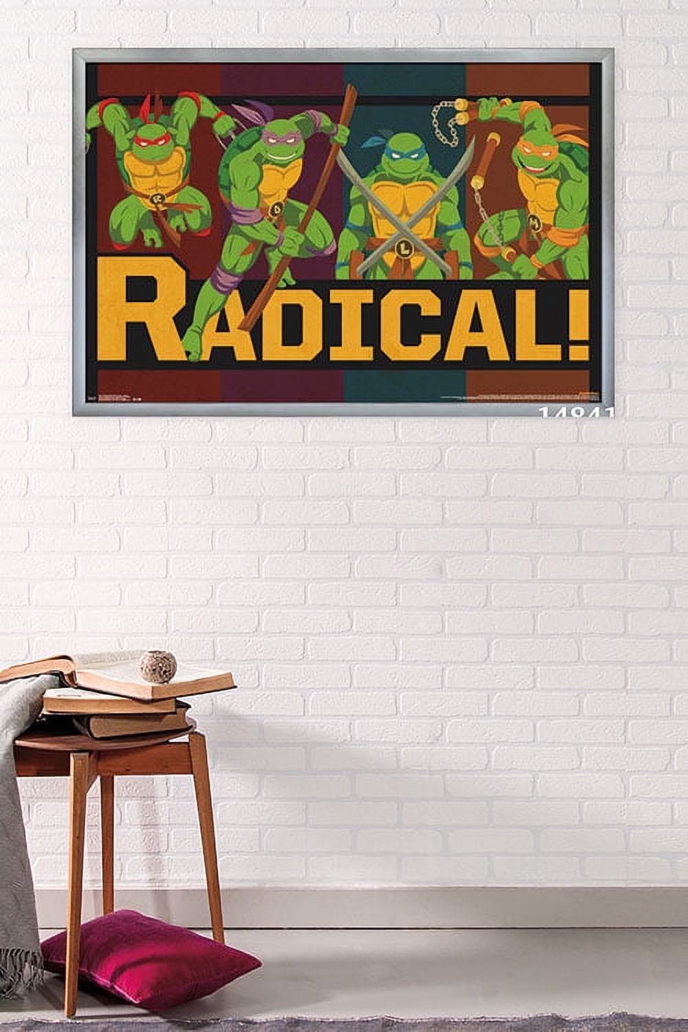 Nickelodeon Teenage Mutant Ninja Turtles - Radical Wall Poster, 22.375" x 34", Framed