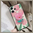 thumbnail image 2 of Lulumi-Phone Case For Redmi Note12R/Redmi12 5G, Kickstand TPU Rotatable stand Back Cover Simplicity drift sand Durable Fashion Design Skin feel silicone Anti-knock Glitter Dirt-resistant, 2 of 9