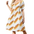 thumbnail image 2 of Toilet-Bowl Egg Vestido de manga corto vestido de noche de mujer vestido de verano mujer de moda, 2 of 8