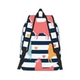thumbnail image 7 of Geaub colorful llama durable canvas backpack: stylish, lightweight, and spacious with adjustable straps, 7 of 7