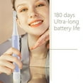 thumbnail image 5 of Cepillo de dientes sónico recargable para adultos y niños | Vibración magnética, resistencia al agua IPX7, batería reemplazable de 180 días, 2 cabezales, cerdas suaves | Cepillo de dientes eléctri, 5 of 5