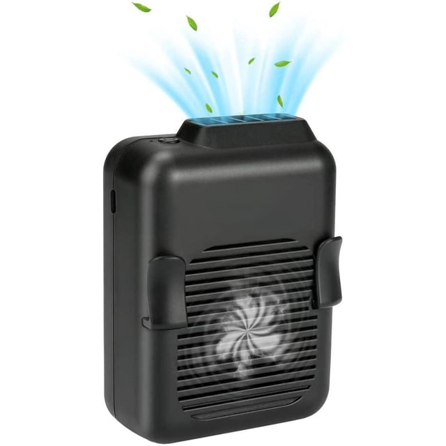 Mini ventilador personal con clip para la cintura, ventilador portátil con manos libres, ventilador recargable por USB de 6000mAh para senderismo al aire libre, Camping, refrigeración