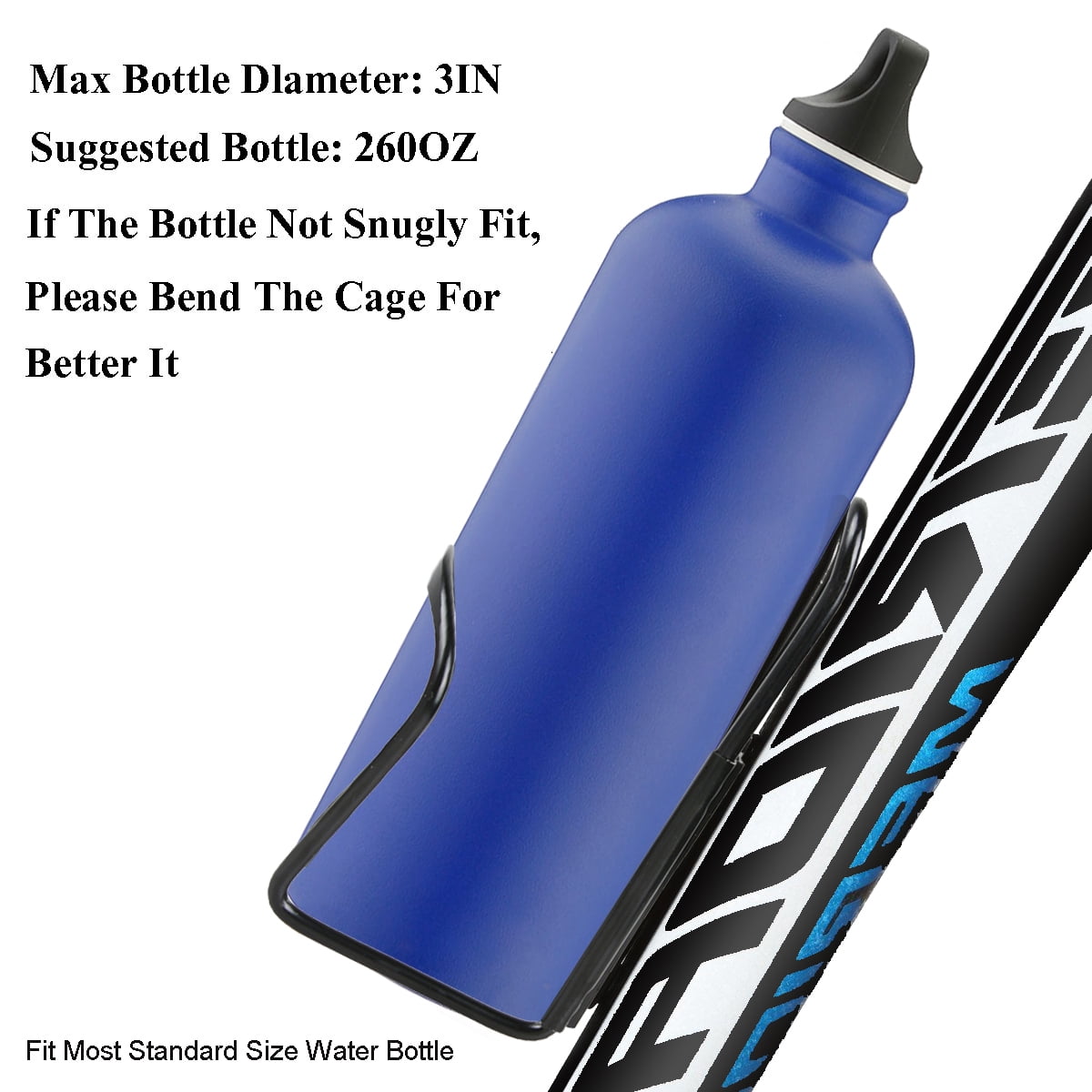 Aluminum Bicycle Bike Cycling Water Bottle Cage Drink Rack Holder Bracket JEHHH