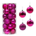 thumbnail image 2 of SDJMa 24Pcs Christmas Balls Ornaments, 1.18Inch Mini Shatterproof Christmas Tree Ball with Hanging Loop for Indoor Home Xmas Tree Holiday Wedding Party Decorations, 4 Styles, 2 of 8