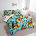 thumbnail image 2 of spefrowx Cartoon Summer Gorilla Twin Bedding for Teens, Kawaii Duck Pool Bedding Comforter Set, Reversible, 7 Pieces, 2 of 6